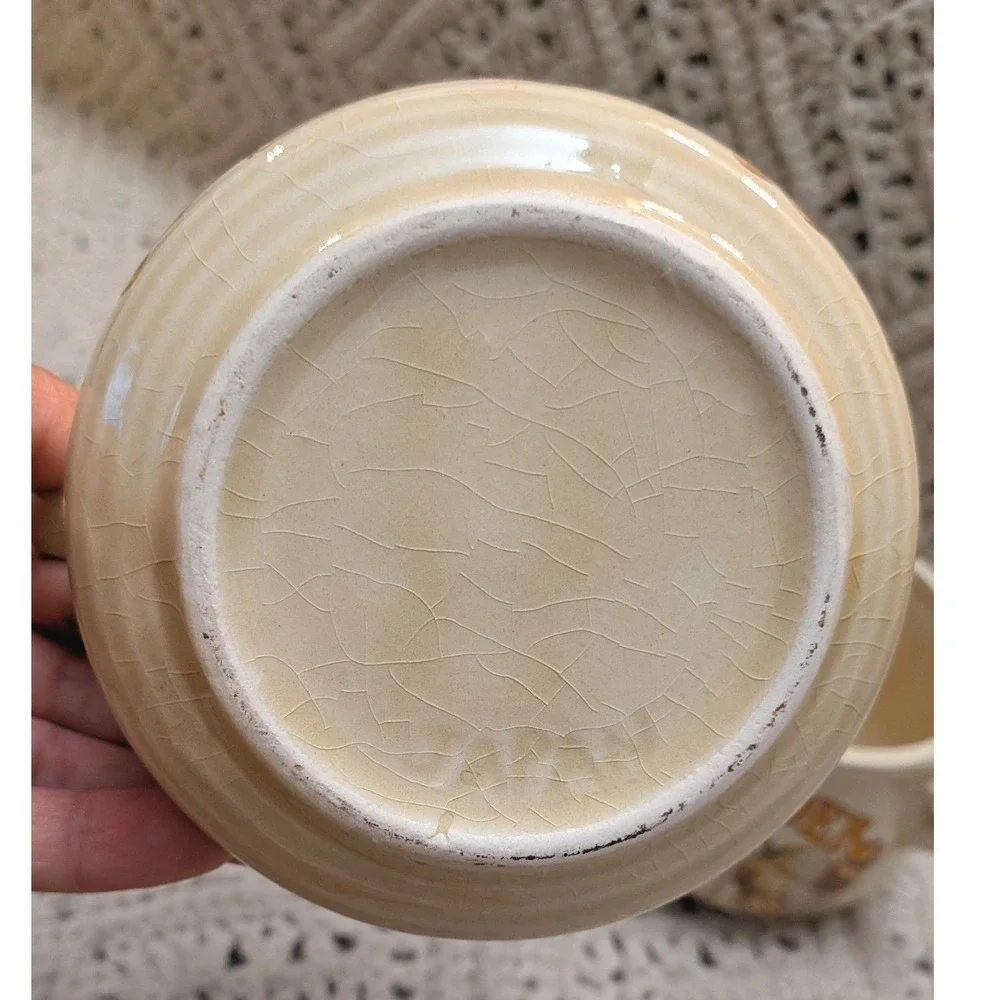 Vintage Recipe Soup Mugs Set of 2 Mushroom and Clam Chowder Ceramic Bowls Japan
